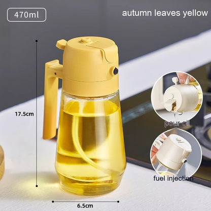 Perfect for Cooking, BBQ, Salad & Air Fryer. 2-in-1 design – Use it for Olive Oil, Vinegar, Soy Sauce & More!