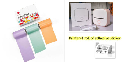 Portable Mini Thermal Label Printer Home Photo Printer Student Wrong Question Printer Bluetooth-compatible Mini Label Printer Price Tag 551cfc19-062d-40fe-8292-5fafe6b6be86