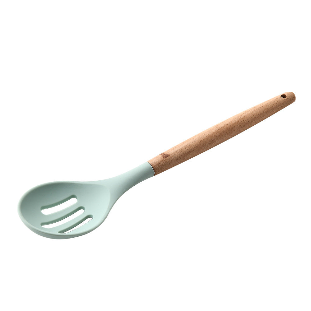 Silicone Kitchenware With Wooden Handle - NOMAN STORE LLC