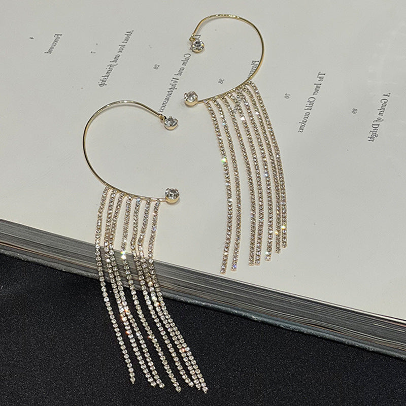 Fashionable And Simple Long Tassel Earrings 56409134-25c0-4f13-bb13-2744d2f3cb7c
