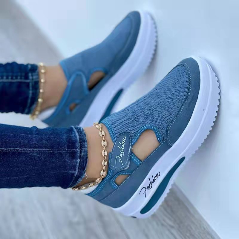 Women's Sneakers Summer New Ladies Casual Low Wedge Breathable Non-Slip Comfort Feamle Sport Shoes Mesh Shoes Fashion Style - NOMAN STORE LLC