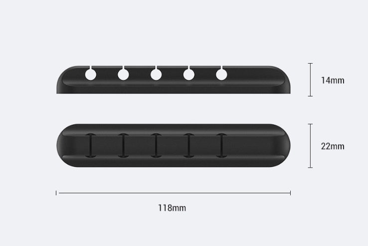 Silicone USB Cable Winder Desktop Cable Organizer Management Multipurpose Clips Cables Protector For Wired Headphones 5931809567061