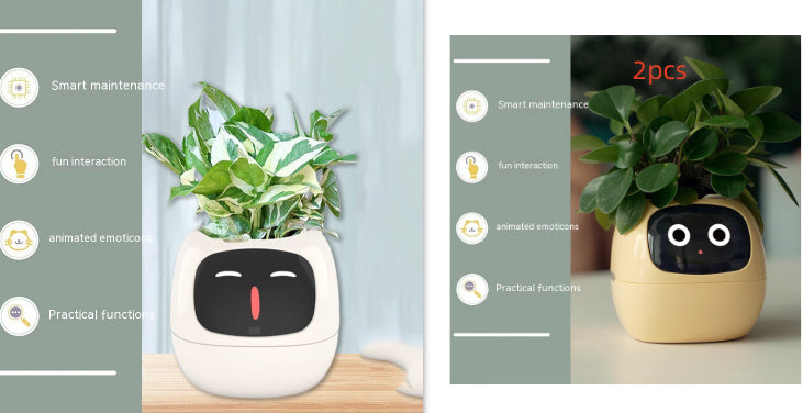 Smart Planter Endless Fun Over 49 Rich Expressions 7 Smart Sensors And AI Chips Make Raising Plants Easy And Fun - NOMAN STORE LLC