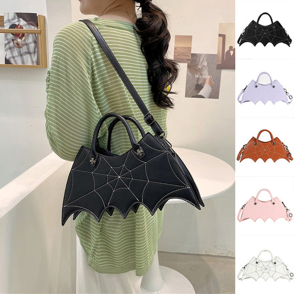 Halloween Spider Web Shape Shoulder Bags Personality Batgirl Tide Pu Handbags Fashoin Messenger Crossbody Bag 5a520f11-b425-4c18-9bb5-ff76a777801c