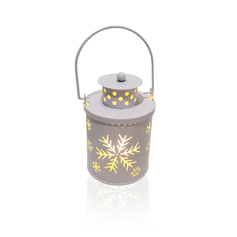 Christmas Candle Lights LED Small Lanterns Wind Lights Electronic Candles Nordic Style Creative Holiday Decoration Decorations - NOMAN STORE LLC