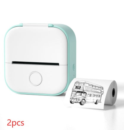 Portable Mini Thermal Label Printer Home Photo Printer Student Wrong Question Printer Bluetooth-compatible Mini Label Printer Price Tag - NOMAN STORE LLC