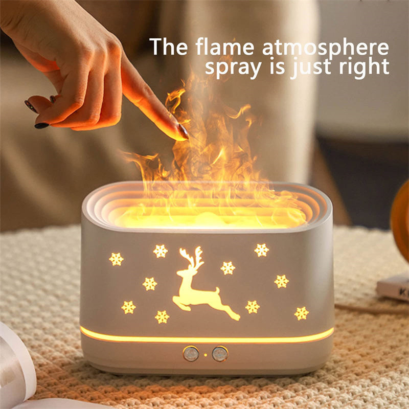Elk Flame Humidifier Diffuser Mute Household Atmosphere Lamp Christmas Home Decorations 5e1e3dea-f961-4f5b-b81c-3b8da78b33e6