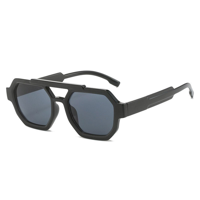 Polygon Double Beam Sunglasses Pilot Sunshade Sunglasses 5e42b626-f993-4846-b49b-9174dfca8e20