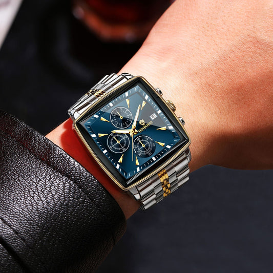 Men's Multi-functional Timing Luminous Waterproof Quartz Watch - NOMAN STORE LLC
