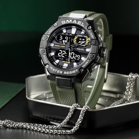 Digital Alloy Electronic Watch Men - NOMAN STORE LLC