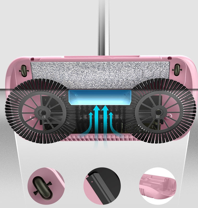 Hand Push Sweeper Household Broom Dustpan Mop Floor All-in-one Machine Gift Mop Sweeper 6042940993836