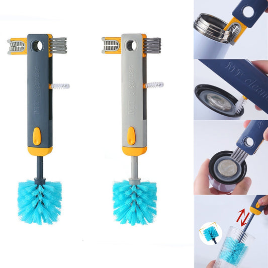 4 in 1 Bottle Cleaning Brush – Multifunctional Cup, Gap & Kitchen Cleaner Tool - NOMAN STORE LLC