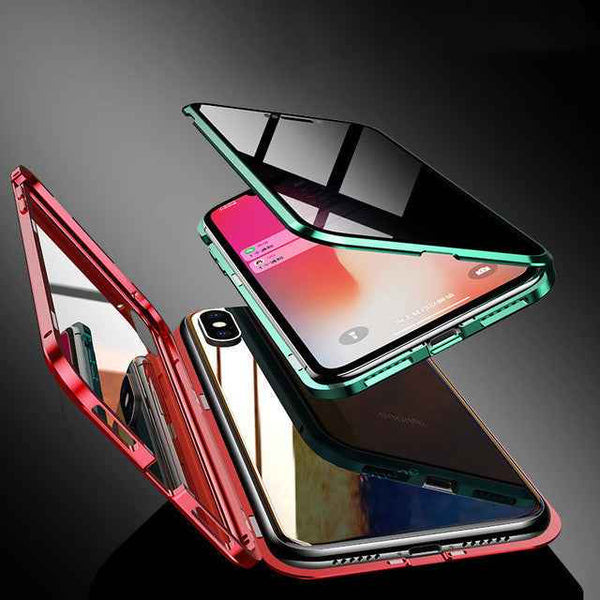 Phone Case Anti-peep Magnetic Protective Shell Magnetic Privacy Glass Case For Phone 606635128611