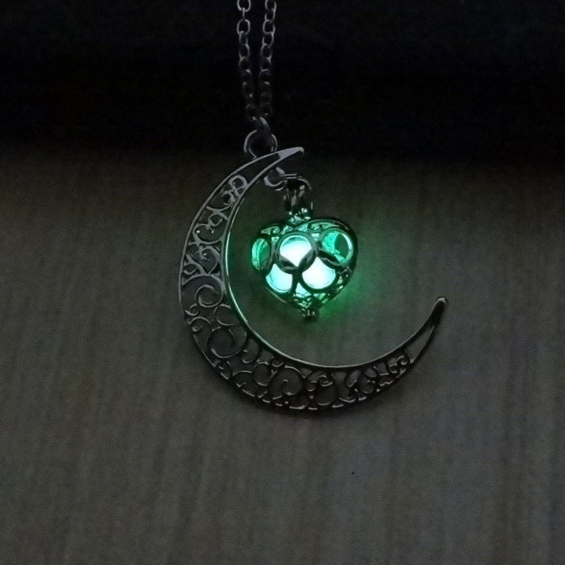 Glowing Pendant Necklaces Silver Plated Chain Necklaces 6182462620036