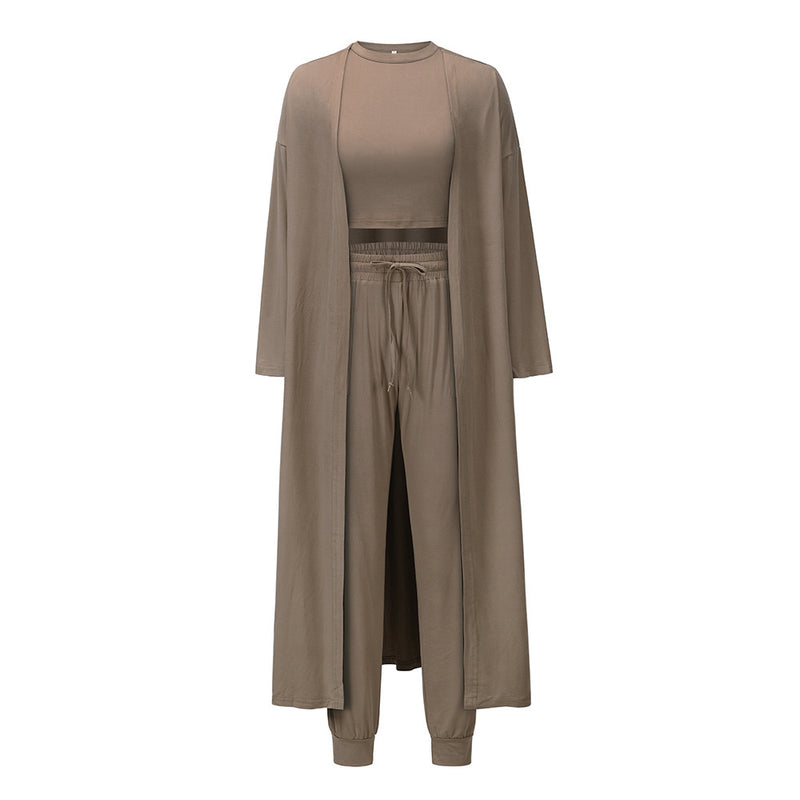 Women's Knitted Slim-fit Temperament Vest And Trousers Sports Suit 63197ed4-5cfa-4501-bb7e-d05a8363c177