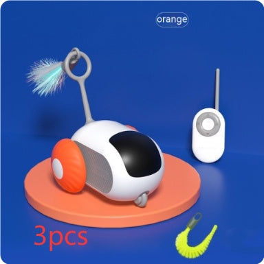 Remote Control Interactive Cat Car Toy USB Charging Chasing Automatic Self-moving Remote Smart Control Car Interactive Cat Toy Pet Products 64edc9b6-08b4-4fa7-a512-5ac9c27aacd1