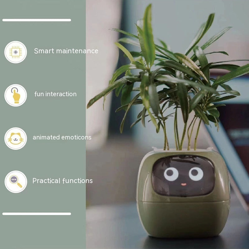 Smart Planter Endless Fun Over 49 Rich Expressions 7 Smart Sensors And AI Chips Make Raising Plants Easy And Fun - NOMAN STORE LLC