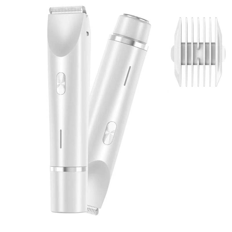 2 In 1 Hair Remover Women's Double Head Shaver Private Pubic Hair Trimmer Electric Razor Wet Dry Electric Body Hair 689876c9-6257-45a7-80c3-605aff3a7750
