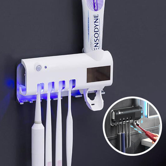 Intelligent UV Toothbrush Sterilizer Automatic Toothpaste Squeezer Toothbrush Toothpaste Rack - NOMAN STORE LLC