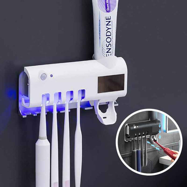Intelligent UV Toothbrush Sterilizer Automatic Toothpaste Squeezer Toothbrush Toothpaste Rack 693ab9ee-ba0b-4ab9-b86c-9f55acafd275
