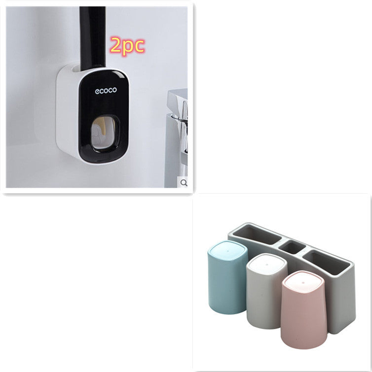 Wall Mounted Automatic Toothpaste Holder Bathroom Accessories Set Dispenser 69f63dcb-9be2-46e3-9d6c-832469c54ced