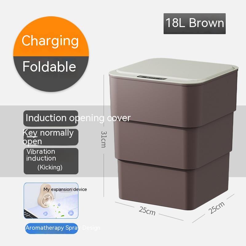 Smart Trash Can With Lid For Bedroom And Living Room Kitchen Storage Box Trash Can Induction Small Car Box Automatic Smart Dustbin Smart Trash Bin 6accf0b2-ee47-4a3e-8be2-a10d6b330a23_trans