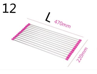 Folding Kitchen Drain Sink Rack Stainless Steel 6b9fcab1-ac73-4f1a-bd5b-54afa39d4ad3