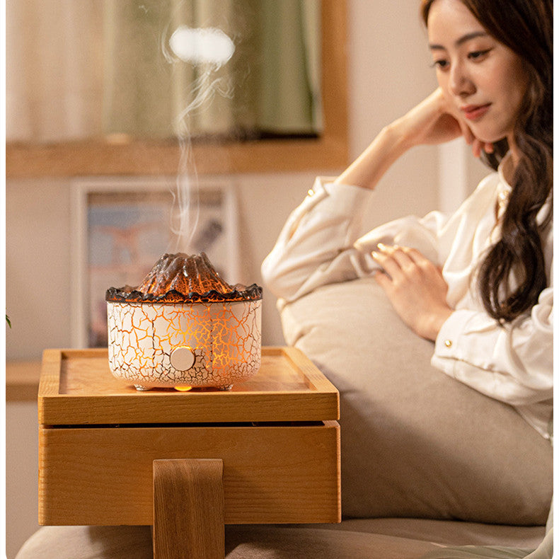 New Creative Volcano Humidifier Aromatherapy Machine Spray Jellyfish Air Flame Humidifier Diffuser 6c0726cf-a5fd-4860-b132-745c08b97ab6
