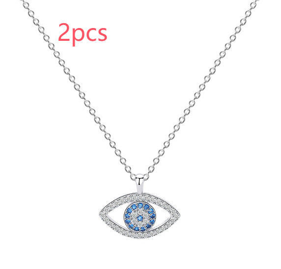 s925 Sterling Silver Jewelry European and American Atmospheric Demon Eye Necklace Eye Pendant 6e0bc2c8-ac1a-4ed8-9af1-dbe886934bf5
