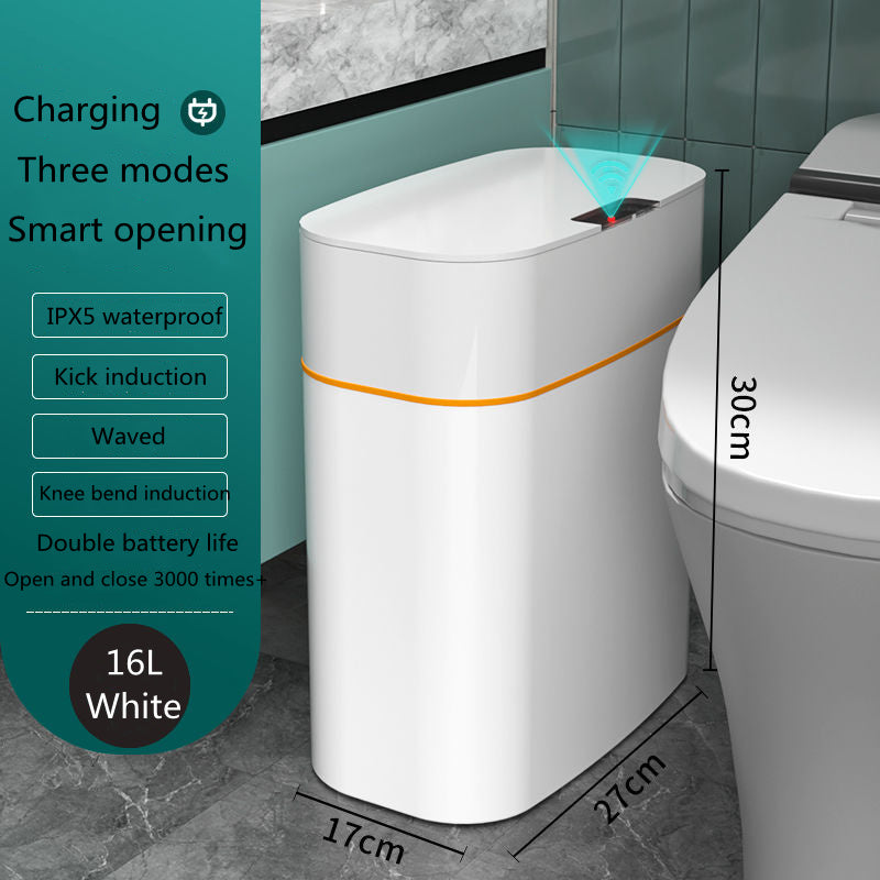 Smart Trash Can With Lid For Bedroom And Living Room Kitchen Storage Box Trash Can Induction Small Car Box Automatic Smart Dustbin Smart Trash Bin 6f0c041d-a641-4c12-a088-cd1c20f2811f