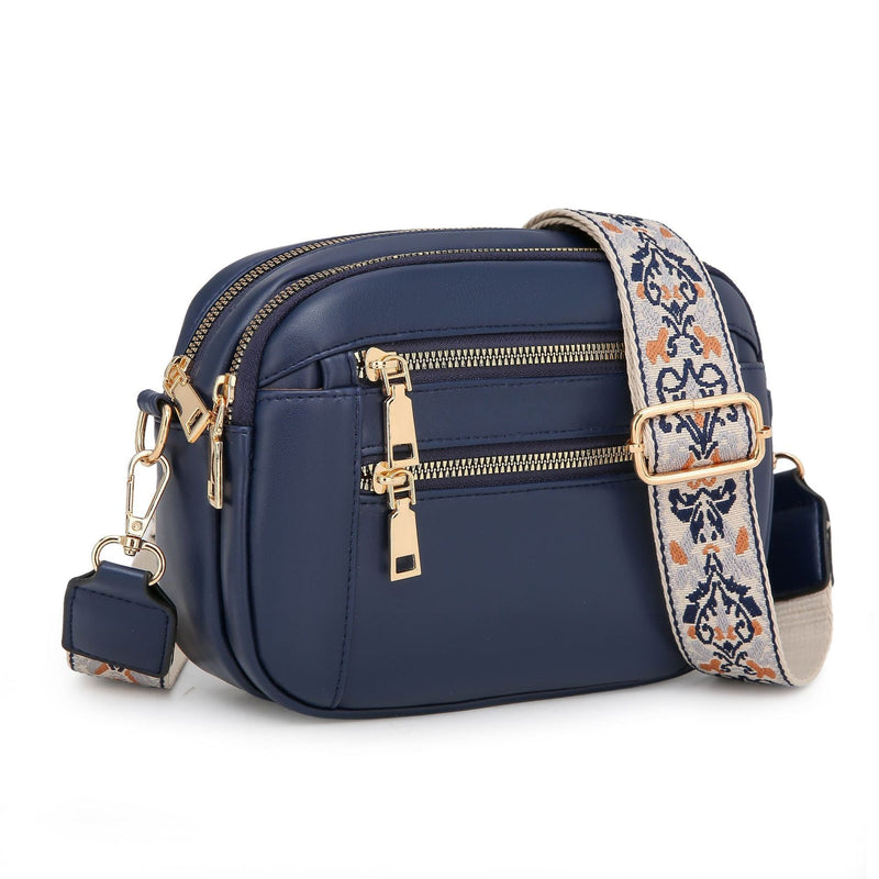 Ladies' Small Square Bag Two-tone Leather Crossbody Bag Large-capacity PU Crossbody Wallet Multi-functional For Women's Bag 6fb2e59a-9a52-49fc-a945-542b0e52df65