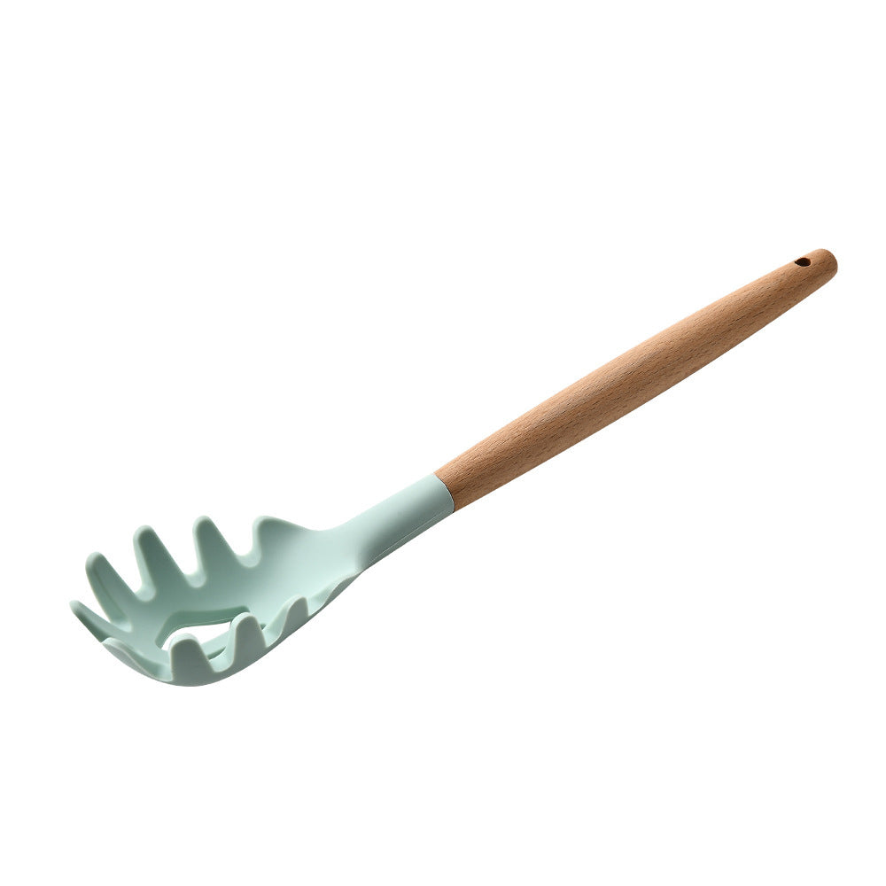 Silicone Kitchenware With Wooden Handle - NOMAN STORE LLC