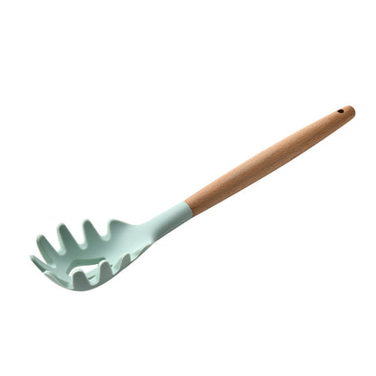Silicone Kitchenware With Wooden Handle - NOMAN STORE LLC