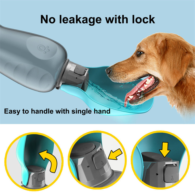 800ml Dogs Water Bottle Portable High Capacity Leakproof Pet Foldable Drinking Bowl Golden Retriever Outdoor Walking Supplies Pet Products 71eba8ca-3ae2-4c1c-9637-4ddf7165edb2