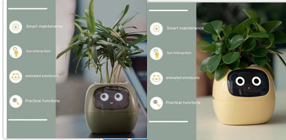 Smart Planter Endless Fun Over 49 Rich Expressions 7 Smart Sensors And AI Chips Make Raising Plants Easy And Fun - NOMAN STORE LLC