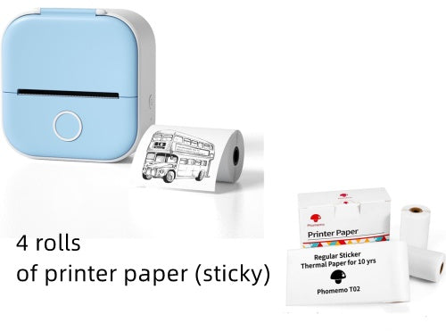 Portable Mini Thermal Label Printer Home Photo Printer Student Wrong Question Printer Bluetooth-compatible Mini Label Printer Price Tag 7438d2a9-2ea7-4a14-8e2d-e5379f812054