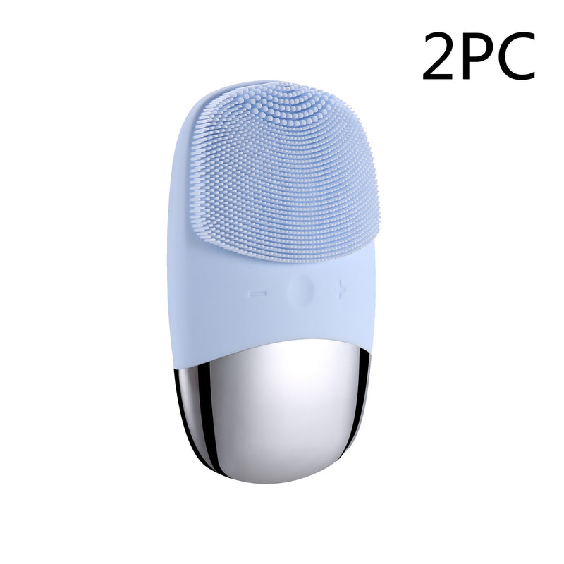 Mini Silicone Electric Face Cleansing Brush Electric Facial Cleanser Facial Cleansing Brush Skin Massager Skin Care Tools 7498a0b9-ccc7-4e44-b6e4-6c2c965f7579
