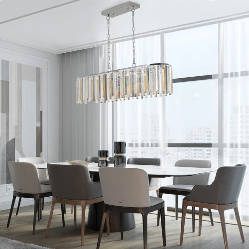 Modern Oval Crystal Chandelier Luxury Home Decor Fixtures - No Bulbs Unavailable Platform- Temu 74bc3920-d12a-4685-83cb-b6bb00308023