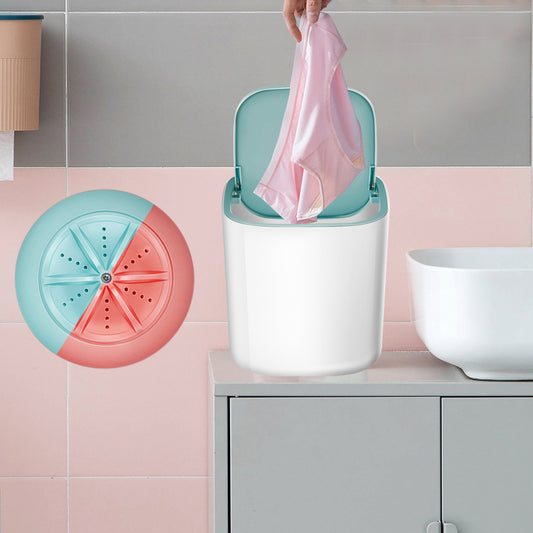 Household Small Laundry Bucket Mini Turbo Table Washing Machine Student Dormitory Underwear Socks Washer - NOMAN STORE LLC