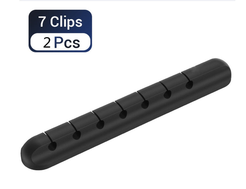 Silicone USB Cable Winder Desktop Cable Organizer Management Multipurpose Clips Cables Protector For Wired Headphones 764ac543-c5d9-4e10-bd75-d4d874146966