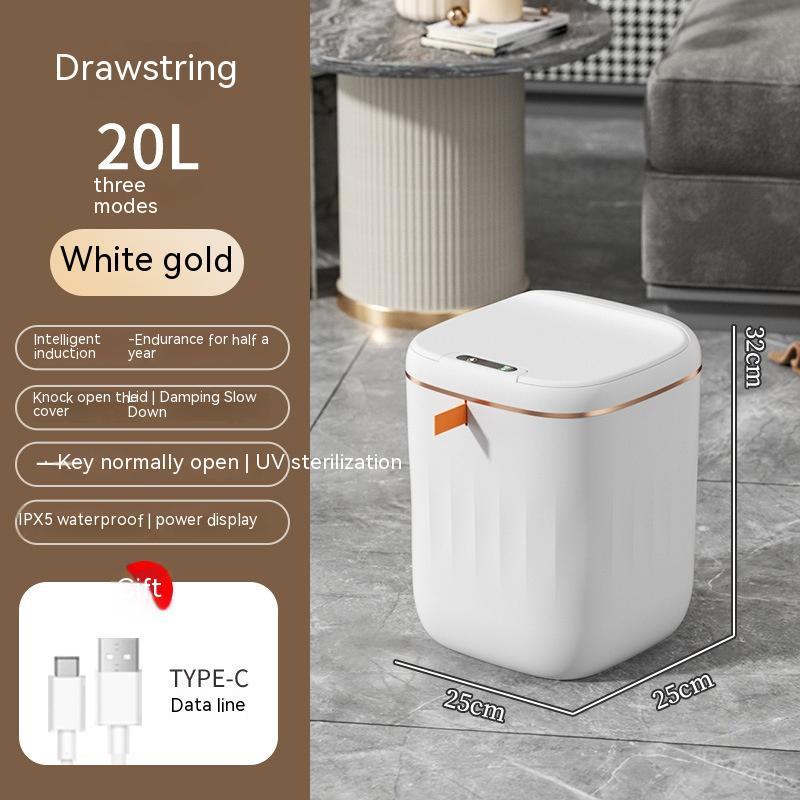 Smart Trash Can With Lid For Bedroom And Living Room Kitchen Storage Box Trash Can Induction Small Car Box Automatic Smart Dustbin Smart Trash Bin 78c97a3c-9af6-46d8-a294-aac4de112f4a_trans