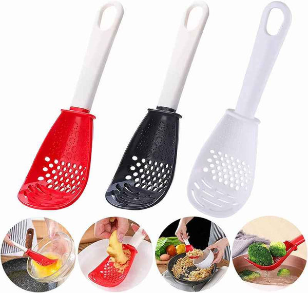Multifunctional Slotted Spoon Grinding Cooking Spoon Mashed Auxiliary Food Ginger Garlic Spoon Press Potatoe Stir-frying Spatula Kitchen Gadget 79350ee1-7117-43b5-805b-554f58210351