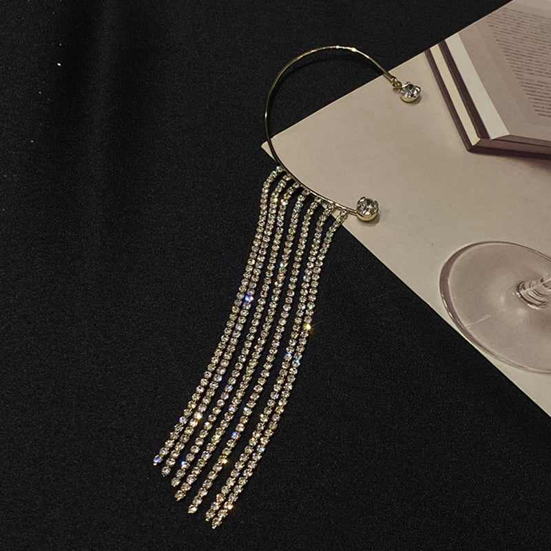 Fashionable And Simple Long Tassel Earrings 79a0a0a0-237f-4dd4-b60e-0e5fed2df2d6