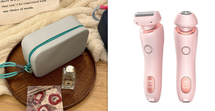 2 In 1 Hair Removal Epilator USB Rechargeable Trimmer Women Body Razor Face Leg Armpit Bikini Hand Pubic Shaver Hair Remover 79e89124-9327-4a8a-9ffa-27a851d134c3