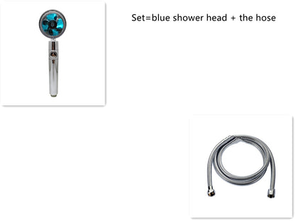 Shower Head Water Saving Flow 360 Degrees Rotating With Small Fan ABS Rain High Pressure Spray Nozzle Bathroom Accessories 7ae46ca3-5642-4ba4-8aa5-90d904f6f341