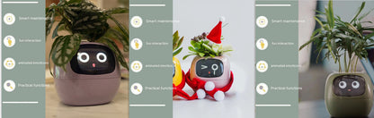 Smart Planter Endless Fun Over 49 Rich Expressions 7 Smart Sensors And AI Chips Make Raising Plants Easy And Fun - NOMAN STORE LLC