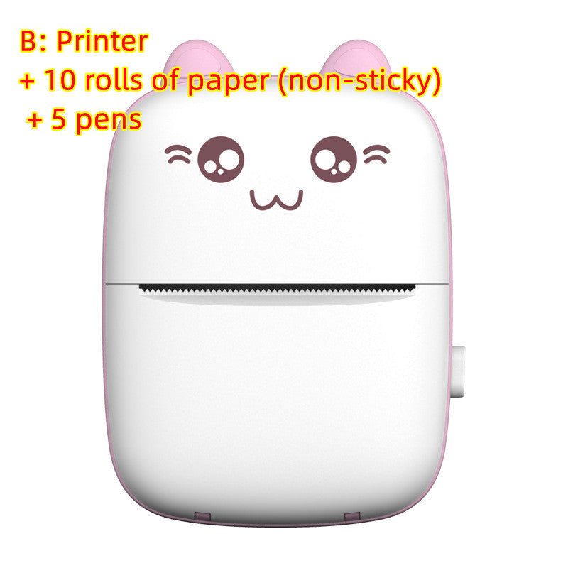 Mini Printer Portable Mini Bluetooth WiFi New Wrong Printer Mobile Phone Photo Title Note Hot Print Pocket Student Error Label Printer 7c55490b-dd35-4173-b541-7a30028a9bb9