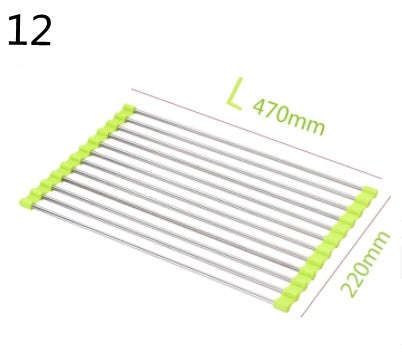 Folding Kitchen Drain Sink Rack Stainless Steel 7c74f9cb-fc0e-479d-ab69-98f2d2e5af0c