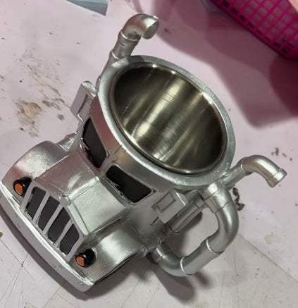 Durable Truck Coffee Mug Semi Truck Handcrafted Coffee Cup Semi-trailer Shaped Semi-Truck Coffee Mugs For Family 7e34fe0a-5837-44be-8925-5370a2624d62