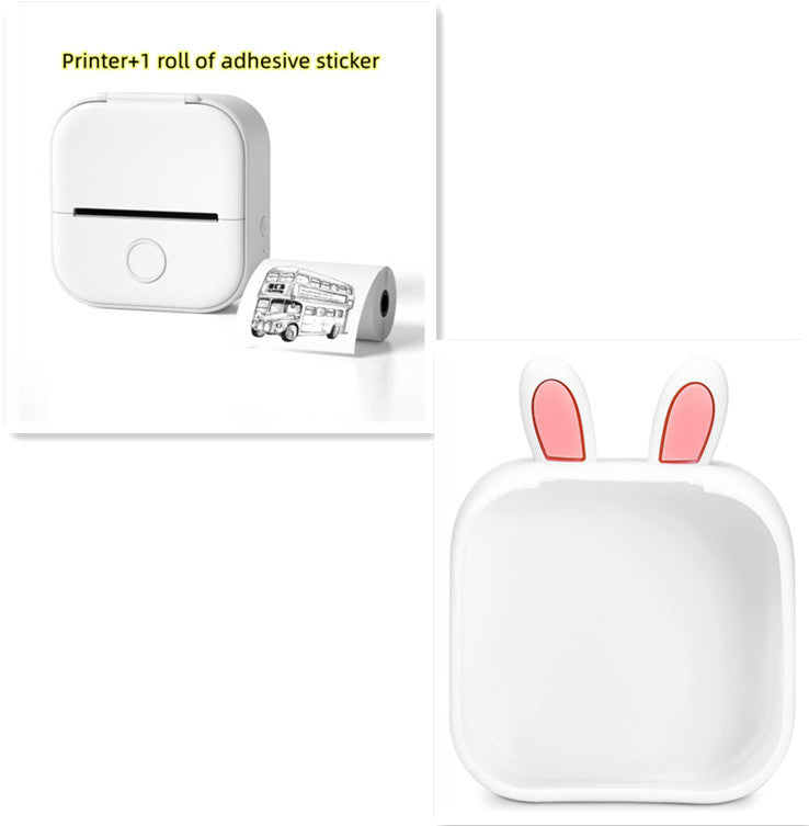 Portable Mini Thermal Label Printer Home Photo Printer Student Wrong Question Printer Bluetooth-compatible Mini Label Printer Price Tag 7ee31227-2213-4075-b492-0807b84eb45b